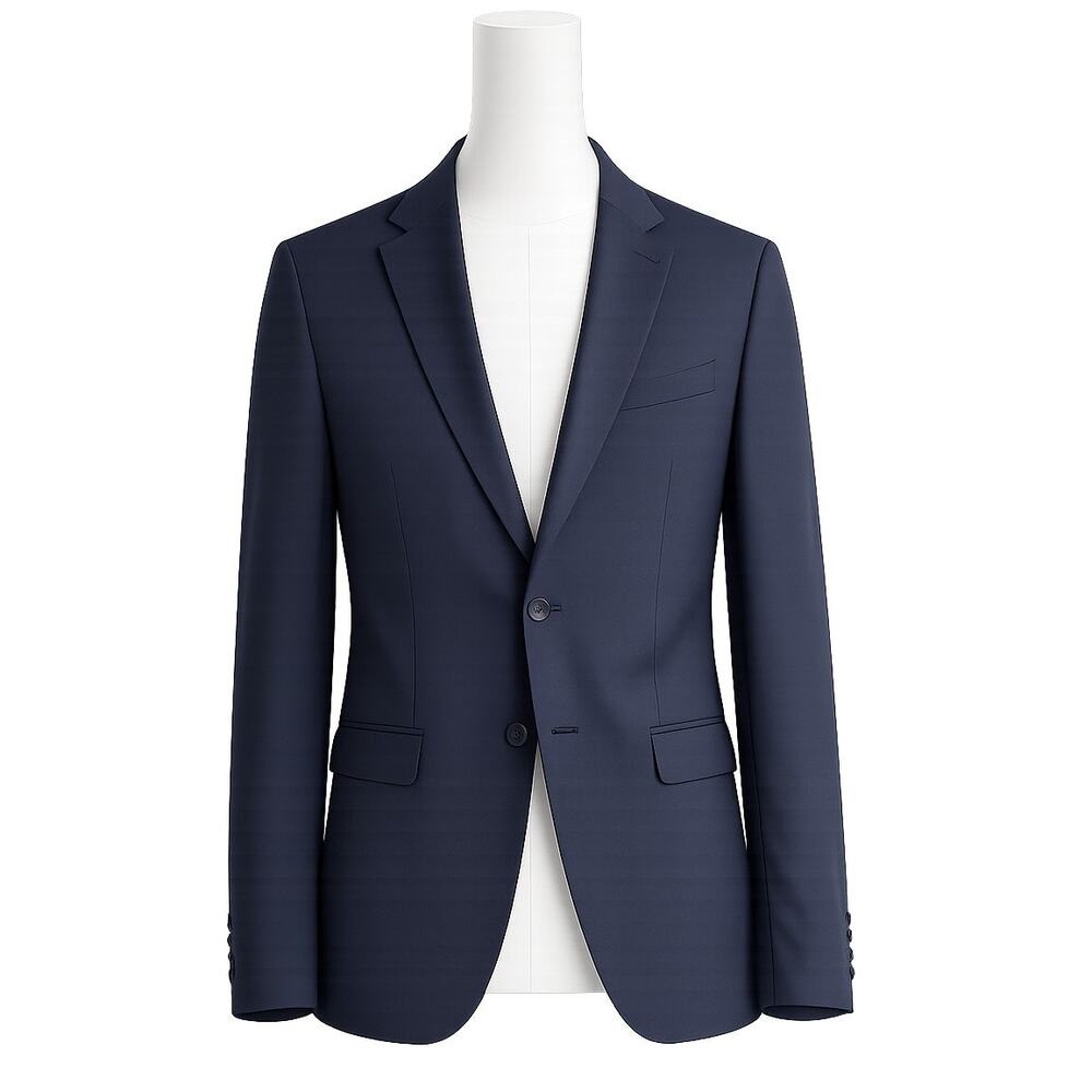 Zara Men’s Slim Fit Navy Blazer Tailored Jacket – Size 38
